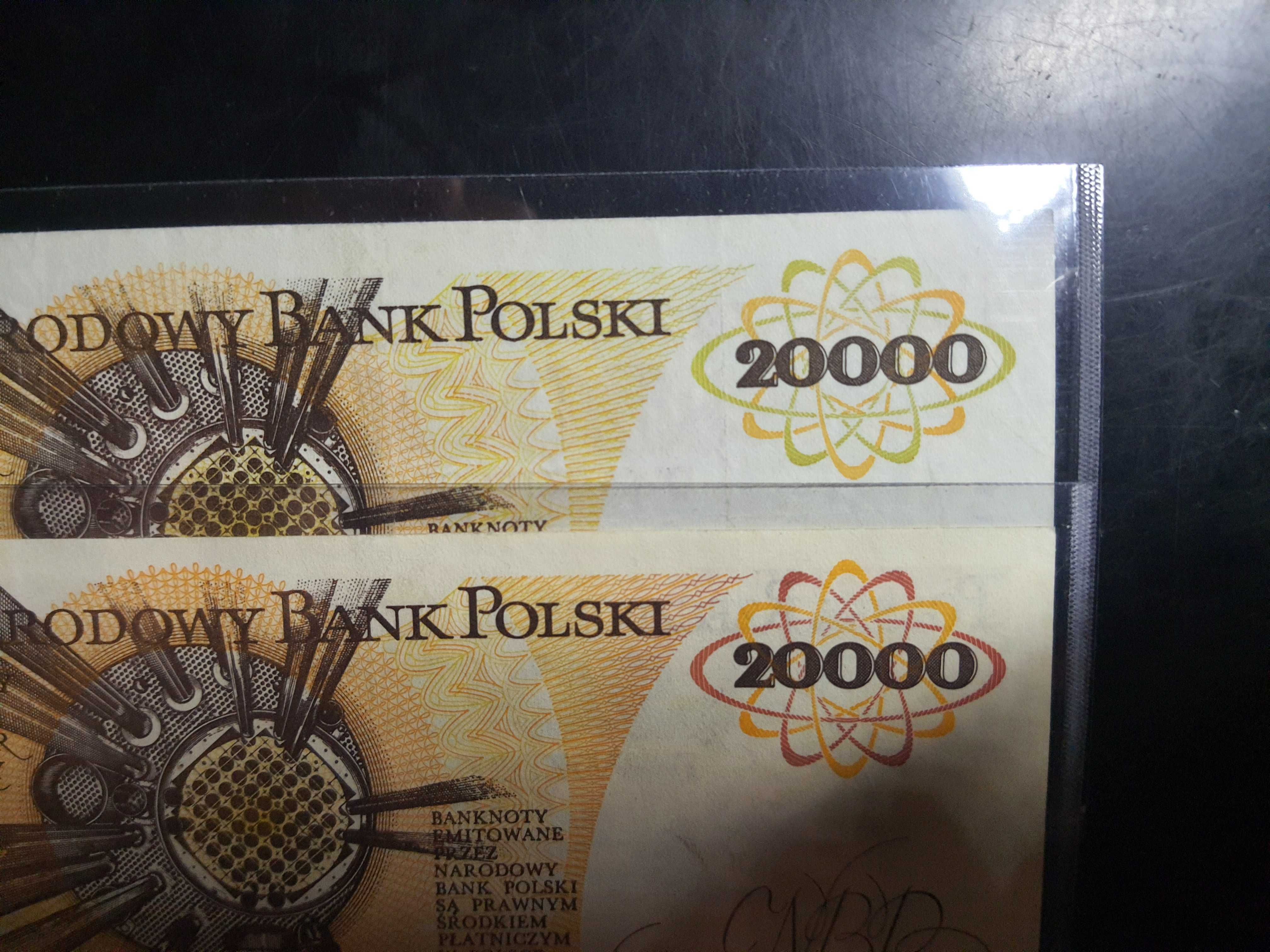 OKAZJA dla kolekcjonerów 20000 złotych 1989 błąd druku !!!