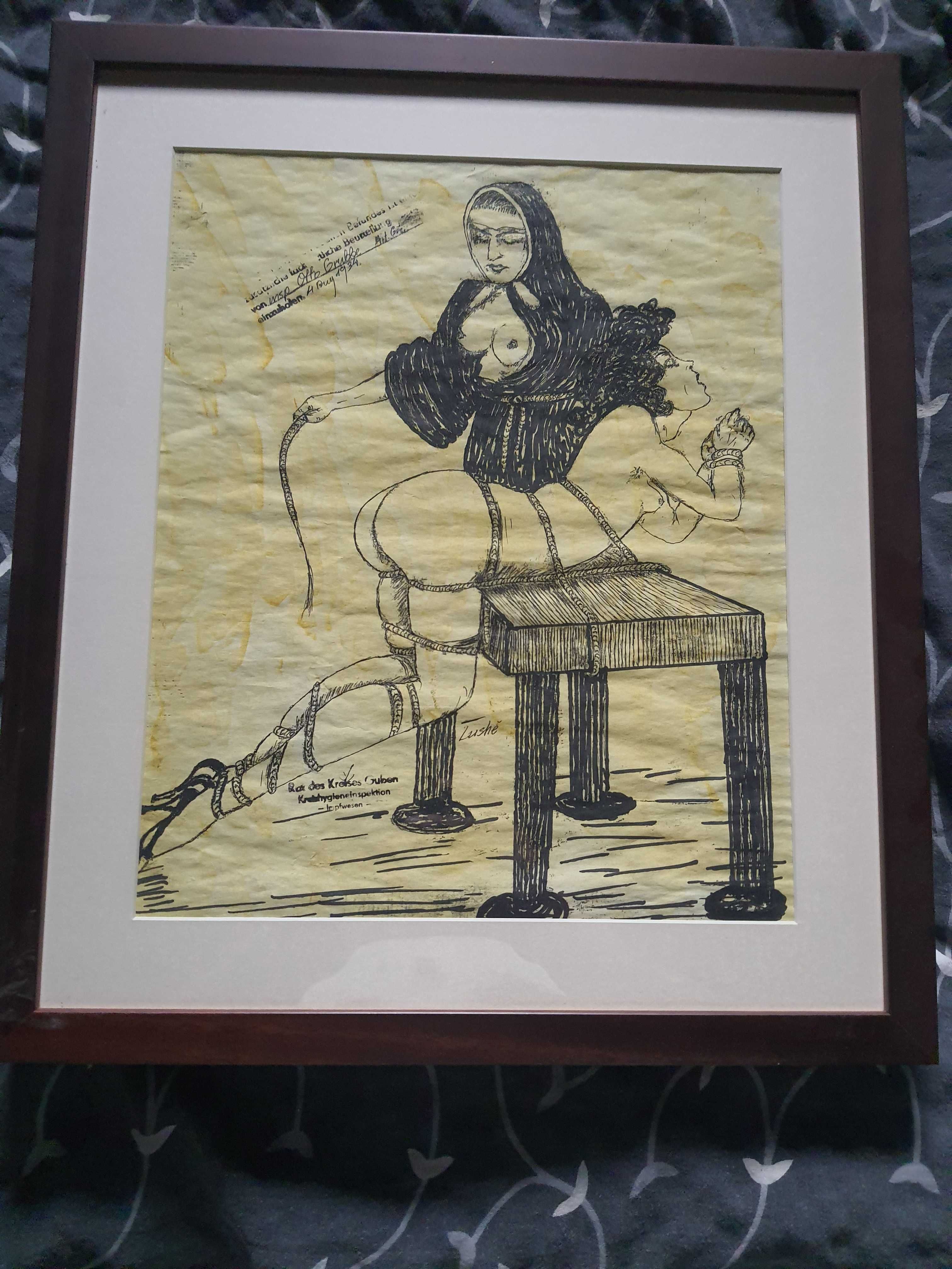 CIEKAWOSTKA !!! Stare grafiki - BDSM - Niemcy 1934