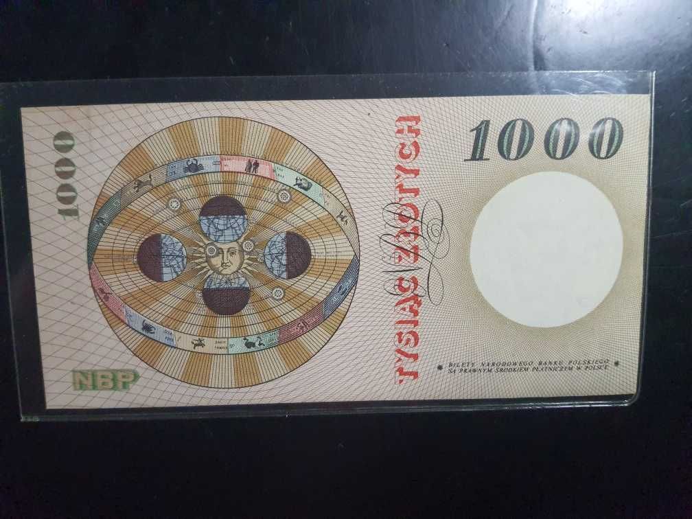RARYTAS ! 1000 zł 1965 s. B UNC/UNC- ! RARYTAS !