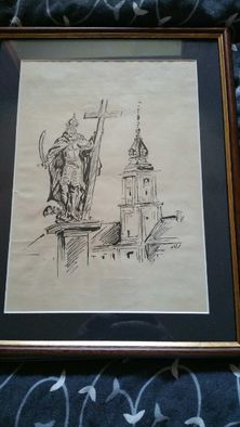 Antoni Uniechowski prace na papierze - artysta aukcyjny