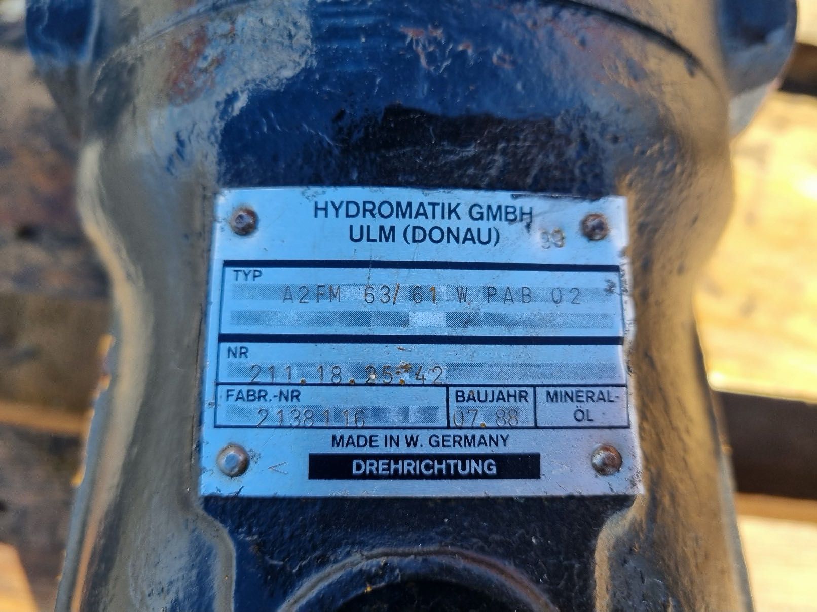 silnik hydrauliczny hydromatek A2FM63/61