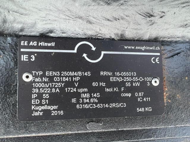 silnik elektryczny nowy 7 szt 55kw do agregatów komplet