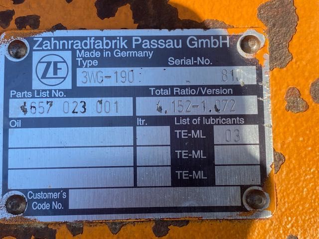 skrzynia zf 190 do ładowarki rozebrana tanio