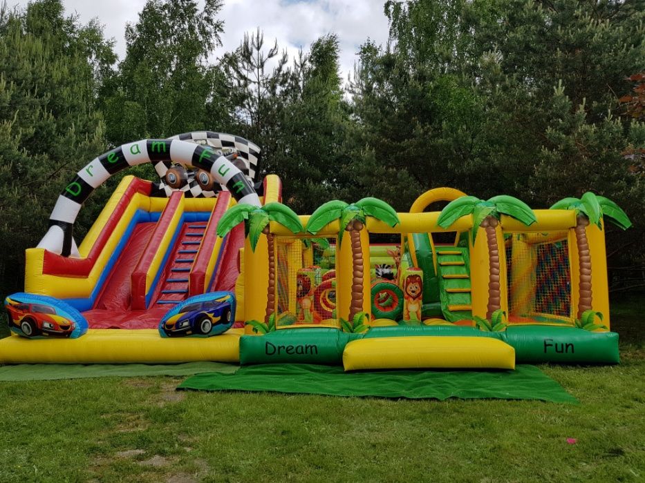 WYNAJEM-Zjeżdżalnia Pneumatyczna/Dmuchana,Plac zabaw,Namiot,Grill,Stół