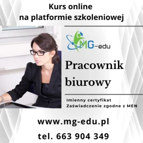 Pracownik biurowy - kurs online. Cała Polska