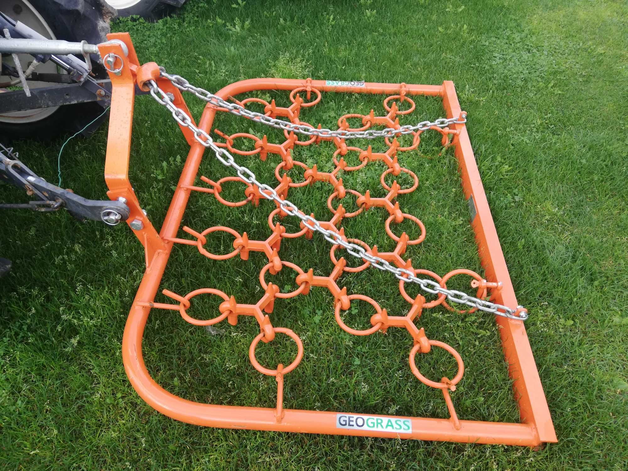 Brona włóka łąkowa 160 cm do traktorka wyrównywanie kretowisk bucht