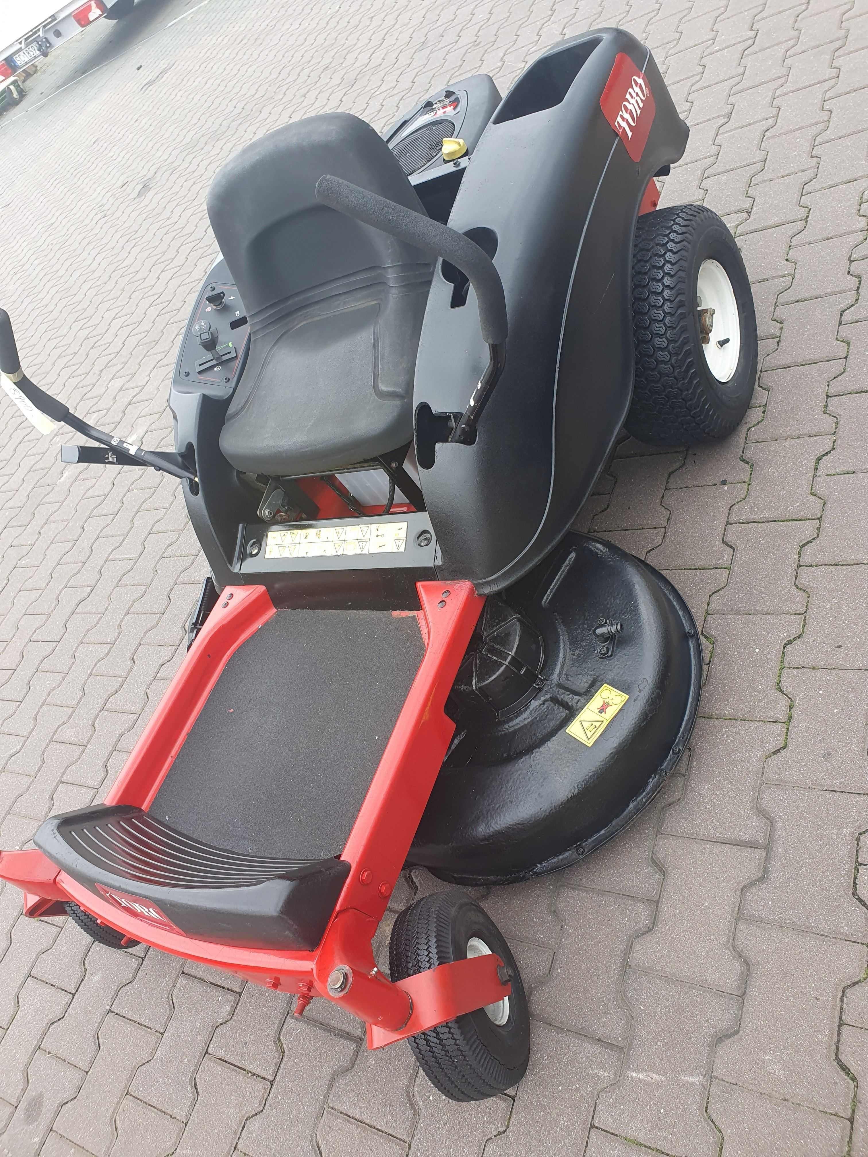 Traktorek TORO 16KM pompa oleju zerowy promień skrętu kosa 107 cm