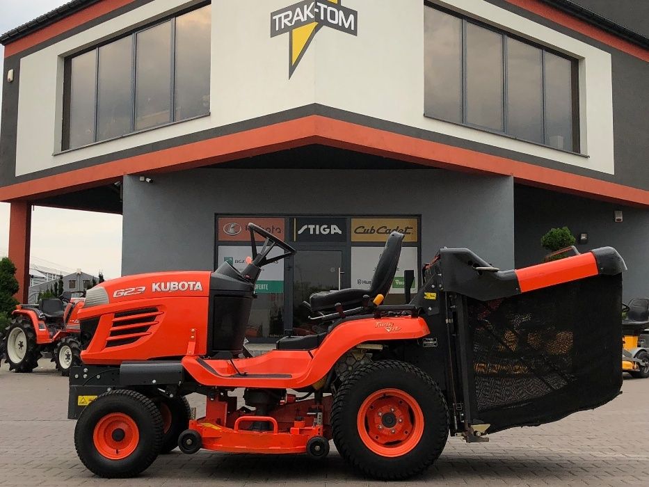 Profesjonalna kosiarka KUBOTA G23LD diesel 23KM z koszem Dolny Wysyp