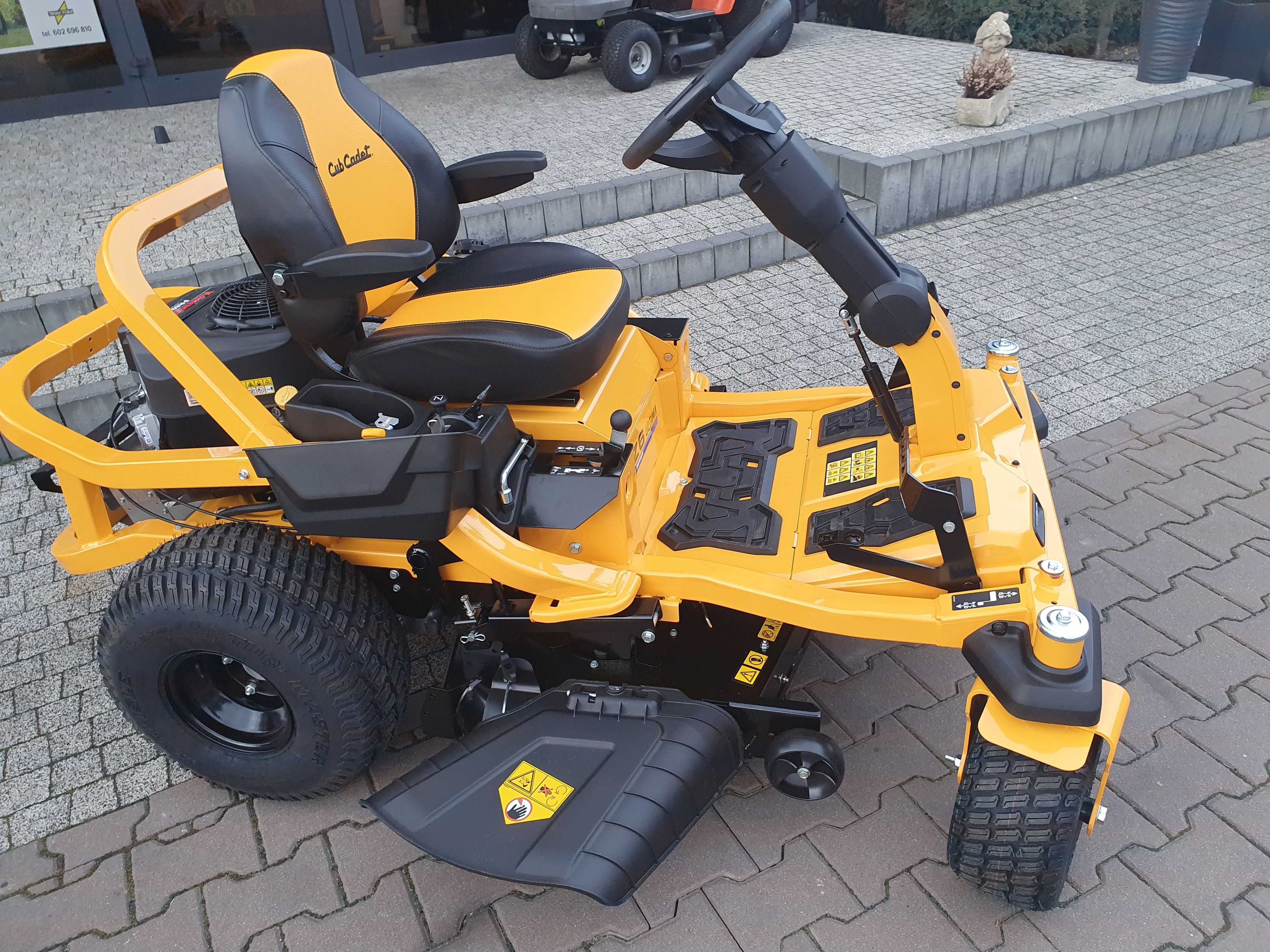 Traktor ogrodowy zerowy promień skrętu +kierownica Kawasaki 23KM 117cm