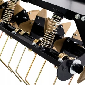 Aerator i wertykulator 2w1 do traktorka ogrodowego napowietrzanie trawnika, usuwanie starej trawy + koła transportowe