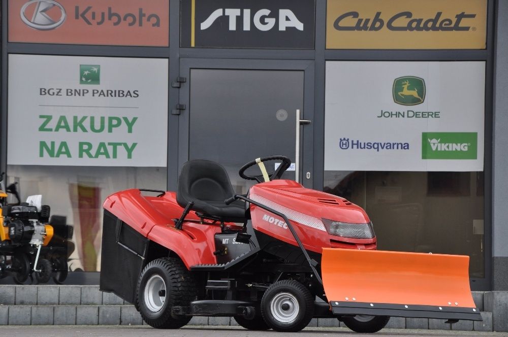 Traktor ogrodowy kosiarka Castelgarden/Motec z pługiem, Briggs 17 KM