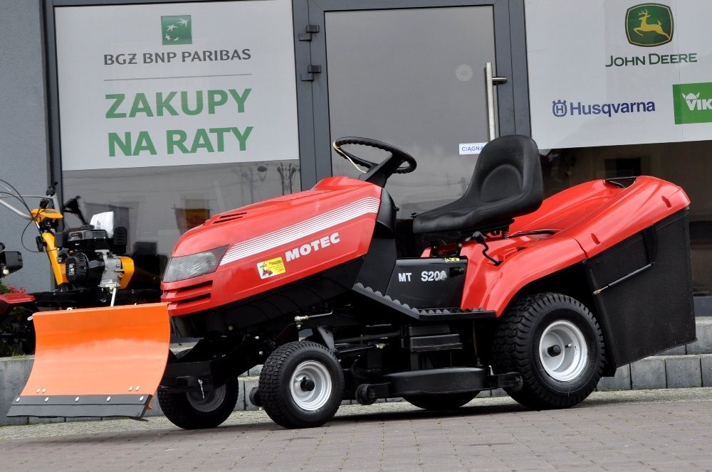 Traktor ogrodowy kosiarka Castelgarden/Motec z pługiem, Briggs 17 KM
