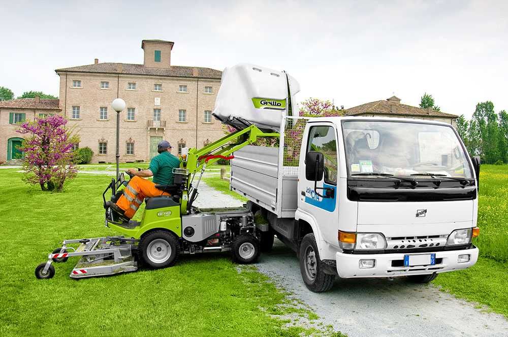 Profesjonalna kosiarka Grillo diesel 26KM 4x4 132cm kosz 900L 1ha/h