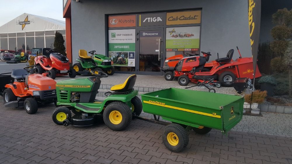 Traktorek ogrodowy kosiarka samojezdna JOHN DEERE STX 38 mulczowanie