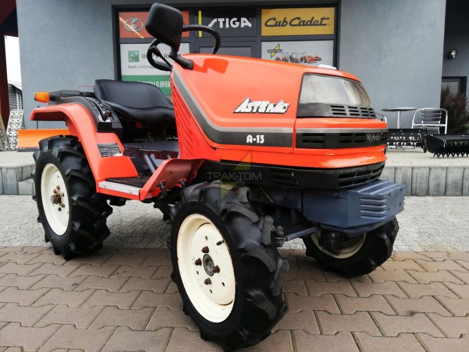4x4 MiniTraktor japoński 4WD Kubota Aste A13 diesel 3-cylindry 13 KM