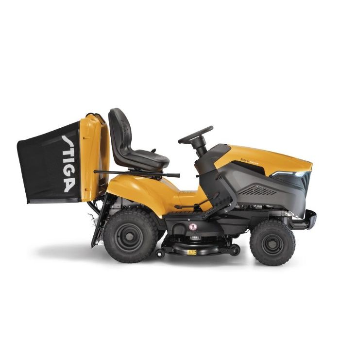 Mocny traktorek ogrodowy kosiarka STIGA Estate 7102 W, silnik 2-cylindry 17KM z pompą oleju, szerokość koszenia 102cm, kosz 300 litrów, wyświetlacz