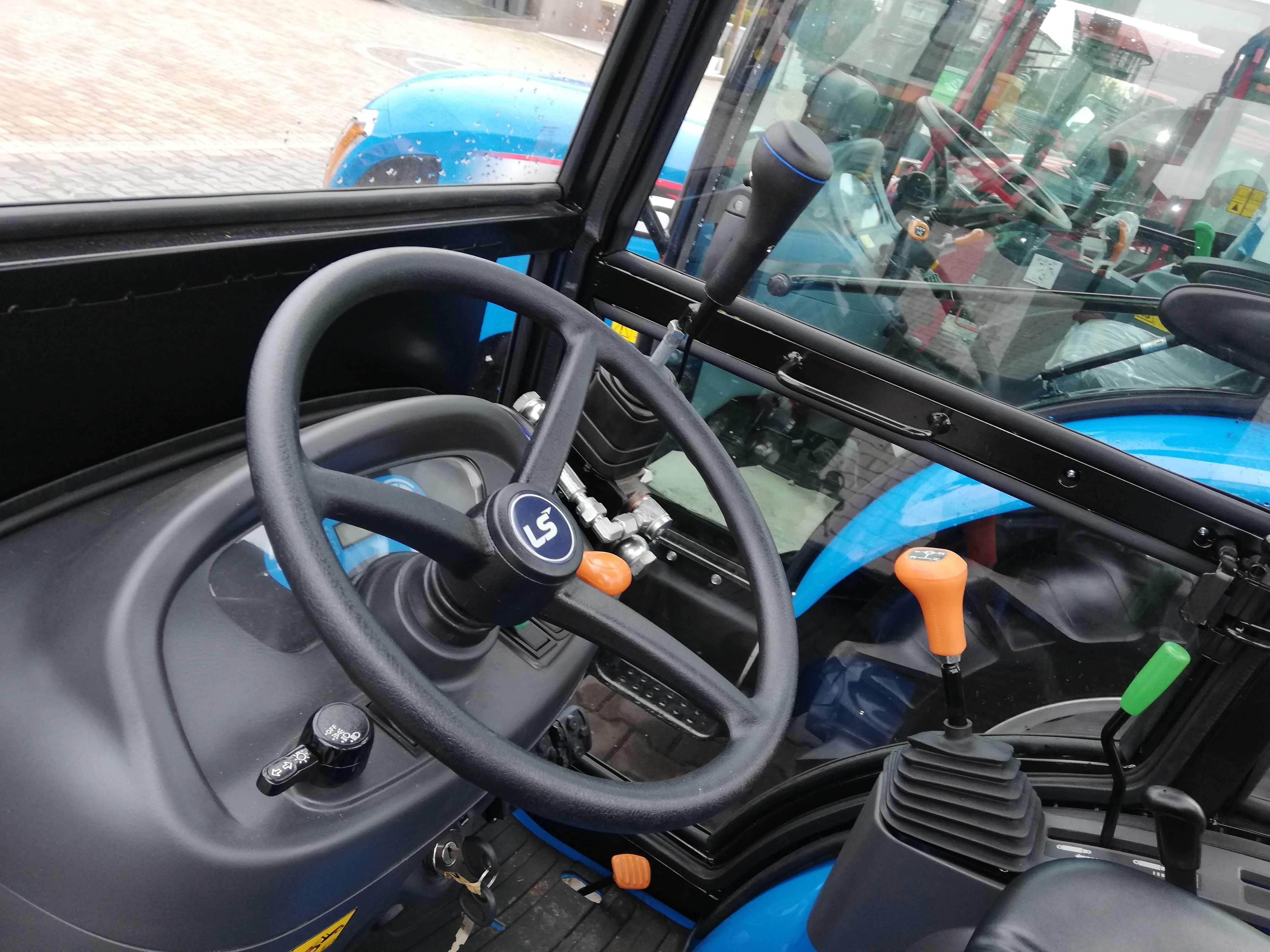 Nowy Traktor traktorek ciągnik komunalny LS Mitsubishi 24,4 KM kabina ogrzewana, pług strzałka 150 cm, solarka, WOM, raty, dotacja, gwarancja 5 lat