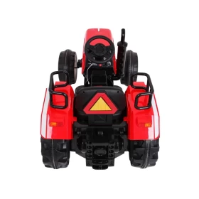 Zabawka dla dzieci na akumulator Traktor Blazin BW kolor Czerwony + Pilot + Wolny Start + Dźwięki mp3 + Światła + DYM z komina + wygodny fotel + pasy
