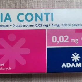 Sprzedam Axia Conti 0,02 mg + 3 mg 28 tabletek powlekanych bez recepty kupie 